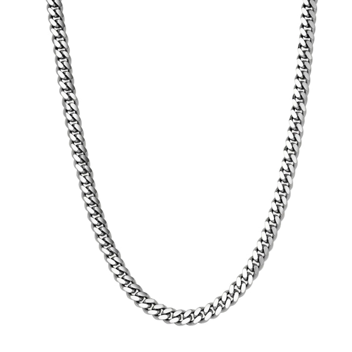 Cuban Chain Necklace Stainless Steel, - 10mm