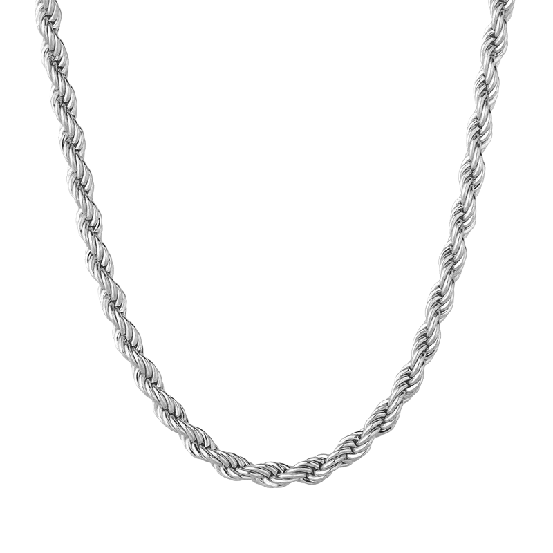 Rope Chain Necklace, - 3mm