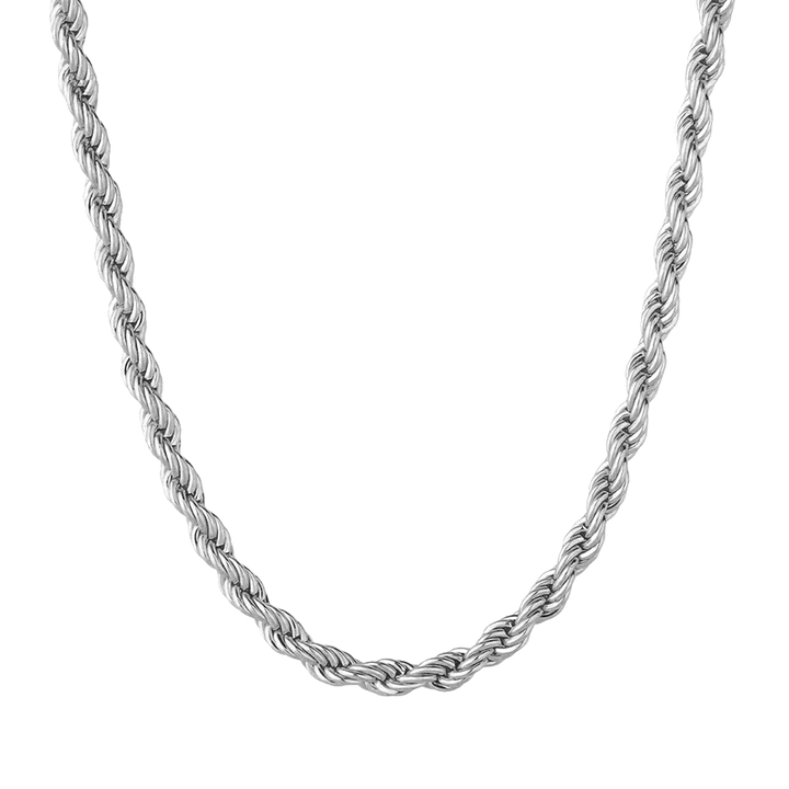 Rope Chain Necklace, - 3mm