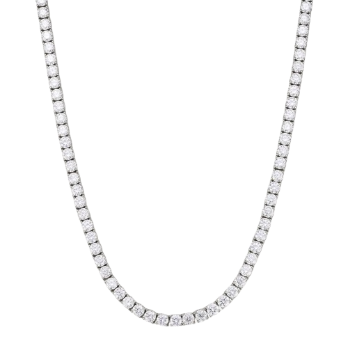 Tennis Halskette Sterling Silver, - 3mm
