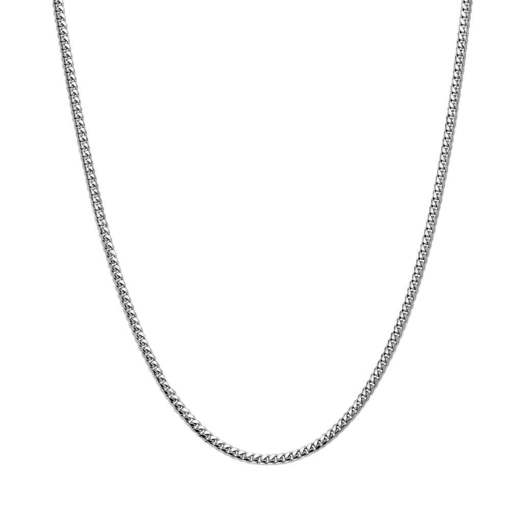 Cuban Chain Necklace Stainless Steel, - 5mm