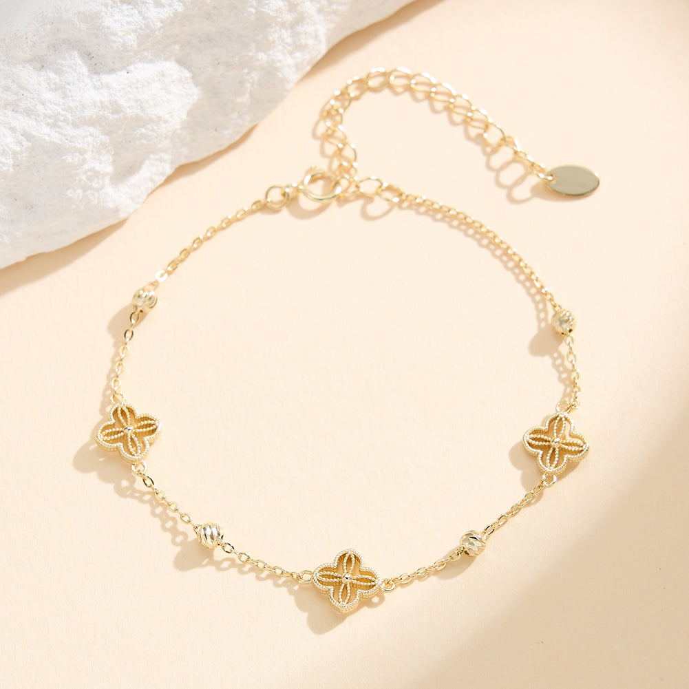 Kleeblatt Armband · Filigran · 925 Silber