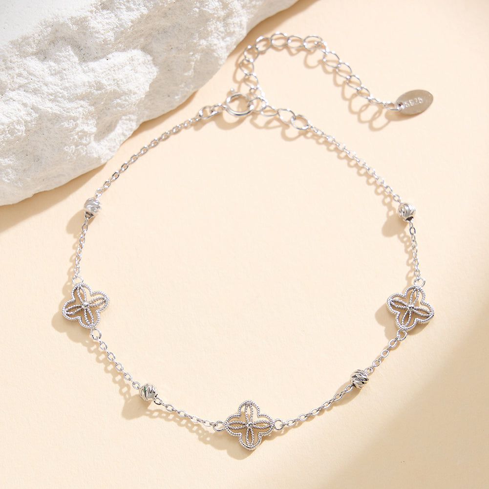 Kleeblatt Armband · Filigran · 925 Silber