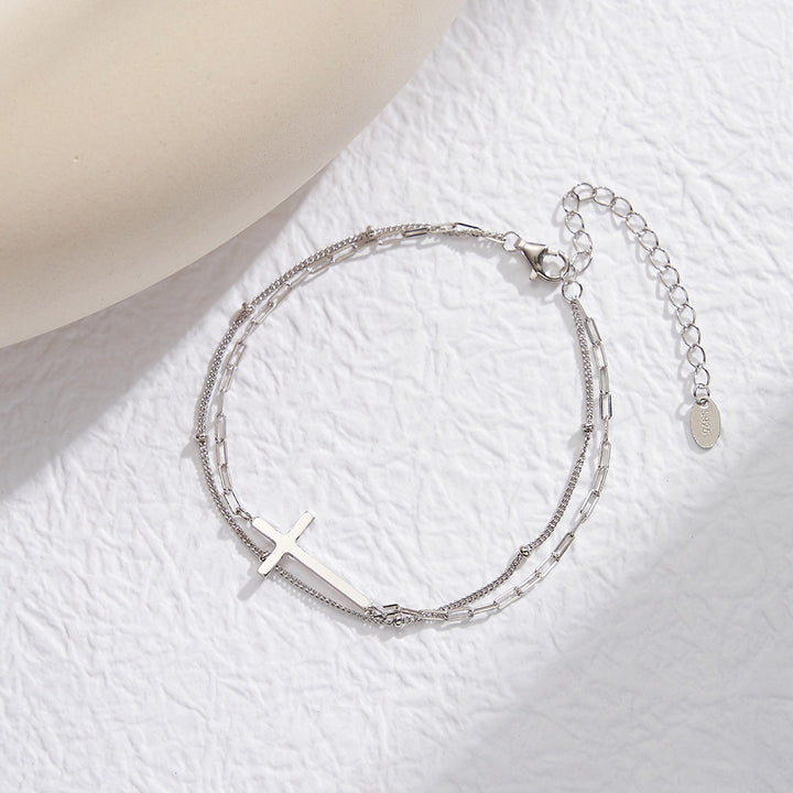 Kreuz Armband Silber