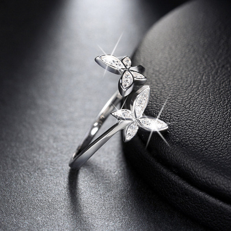 Schmetterling Ring Silver