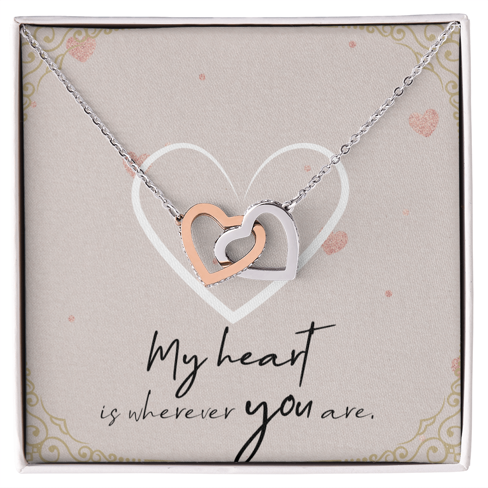 Interlocking Hearts Halskette