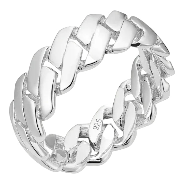 Cuban Ring Sterling Silver