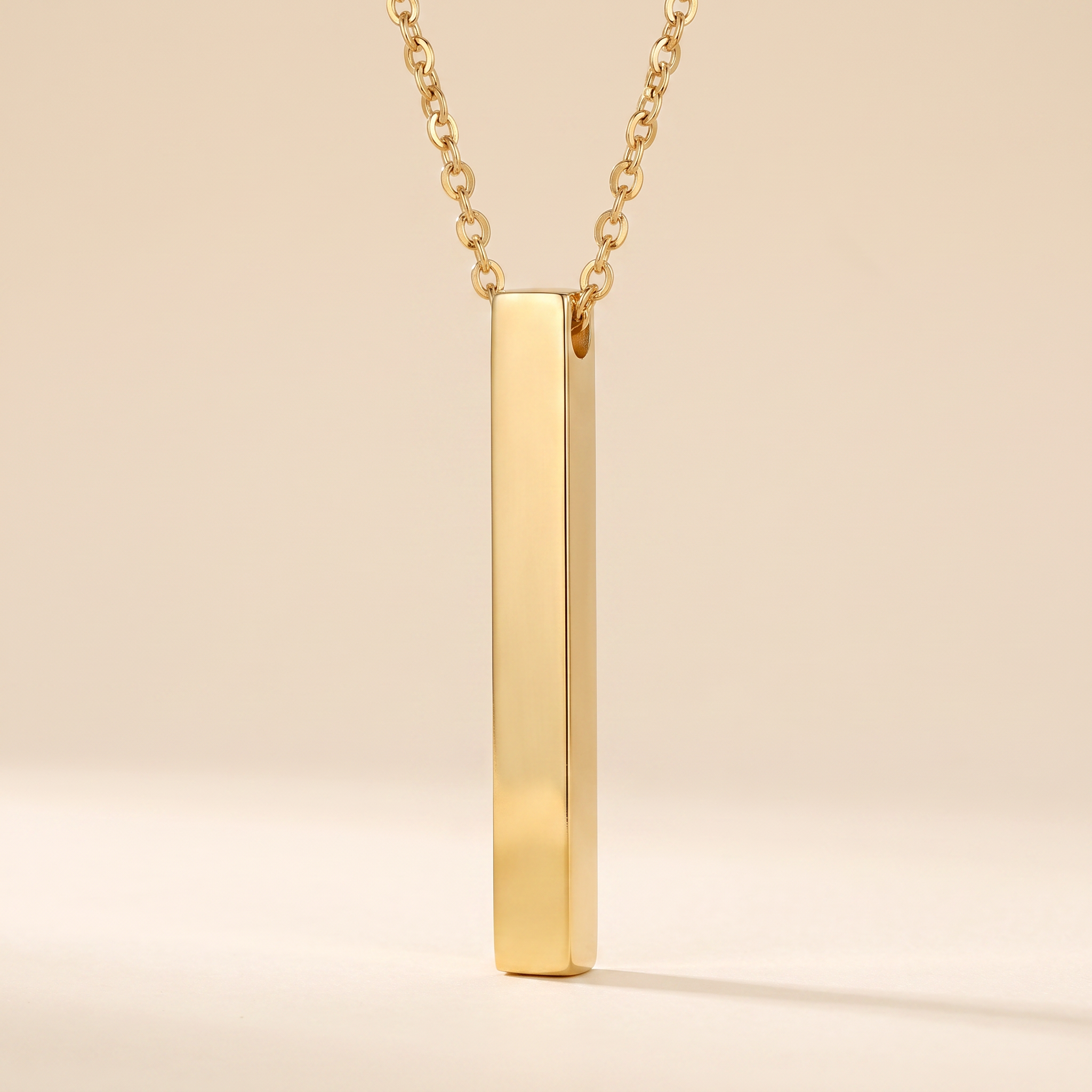 Halskette mit Gravur – 14K vergoldet