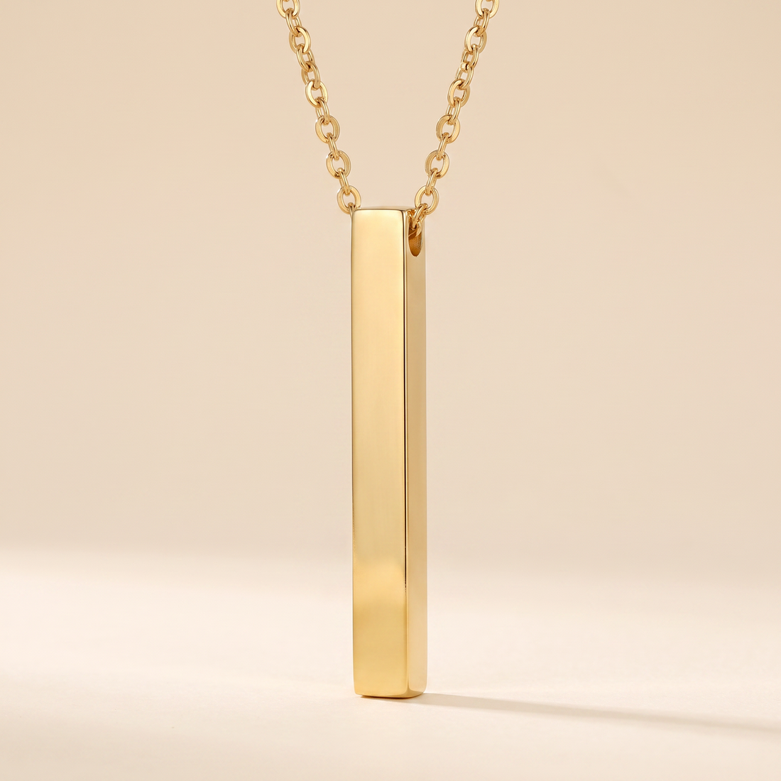 Halskette mit Gravur – 14K vergoldet