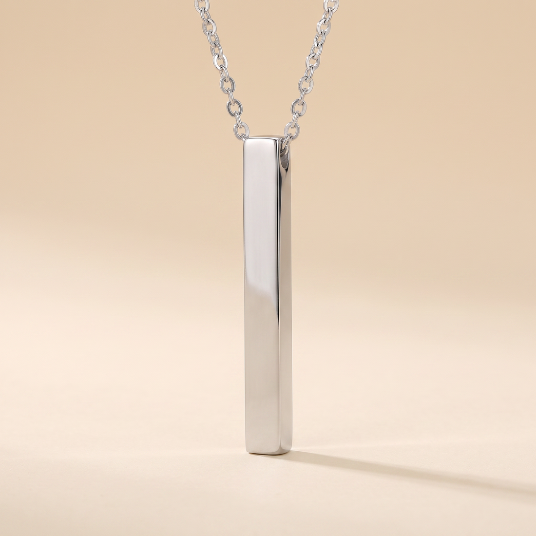 Halskette mit Gravur – Silber Edelstahl