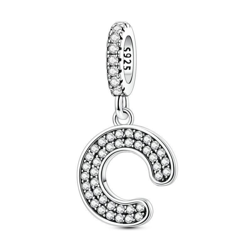 C Charm-Anhänger Diamanten